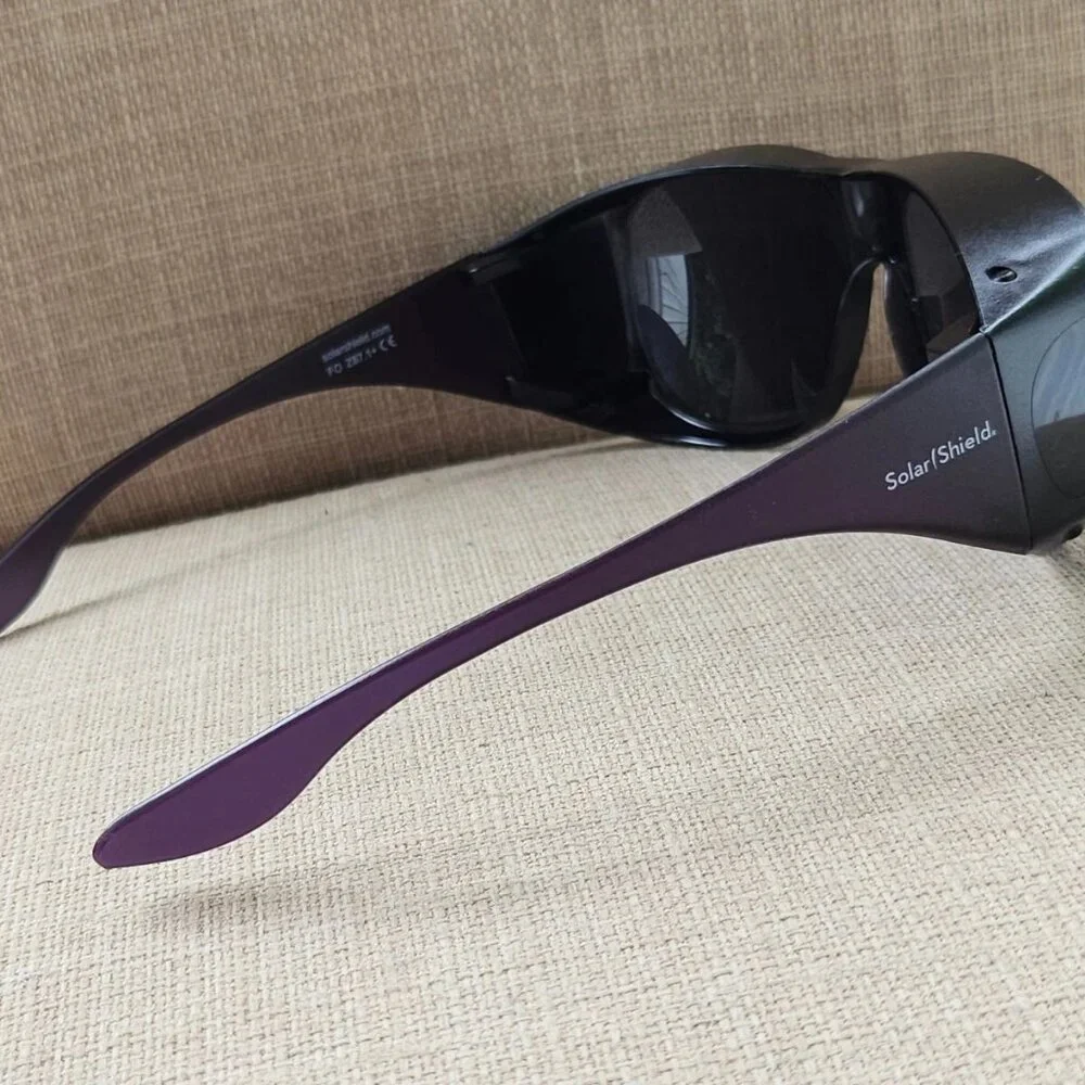 Solar Shield Sunglasses Safety Glasses Z87.1 + Black Frame Eye Wear
